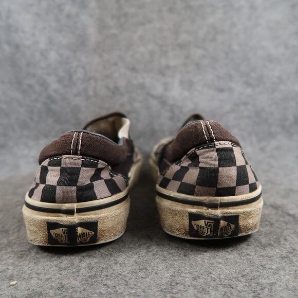 Vans Shoes Womens 6.5 Classic Slip On Sneakers Checkered Casual Canvas Skate - Picture 8 of 14